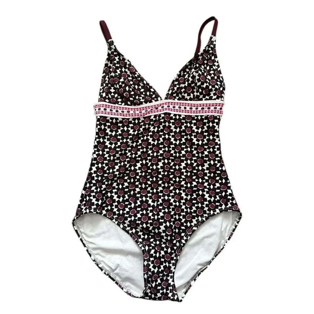 NWT Kate Spade Coronado Beach Sumac Red One Piece Swimsuit S